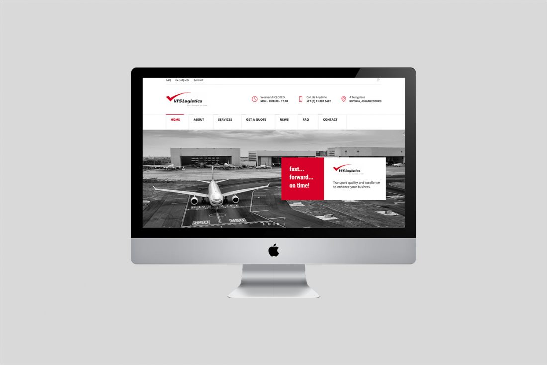 Website Design | VFS Logistics | Our Work | Odd Poppy