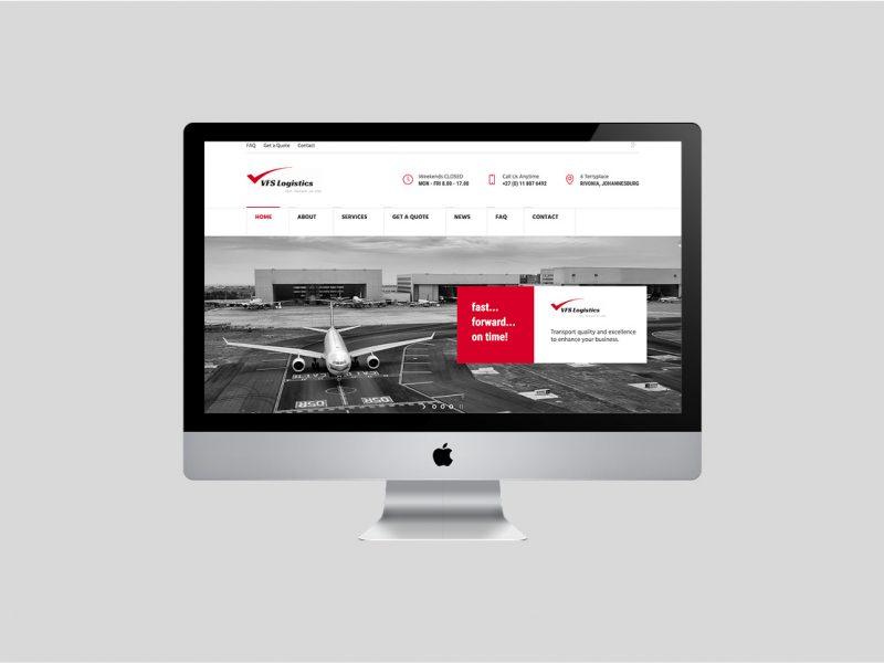 Website Design | VFS Logistics | Our Work | Odd Poppy